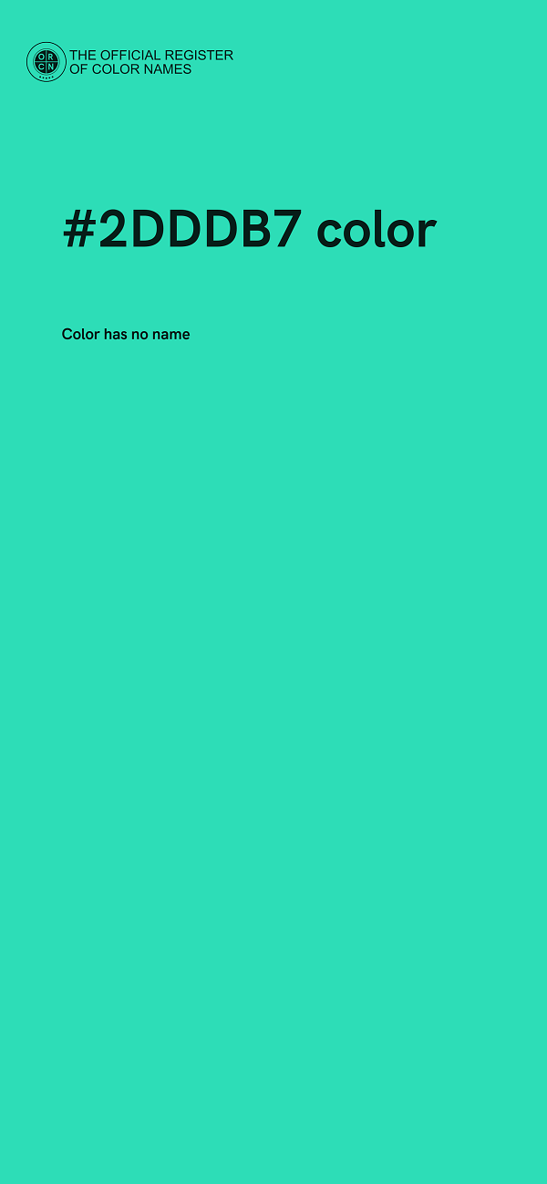 #2DDDB7 color image