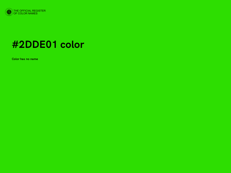 #2DDE01 color image