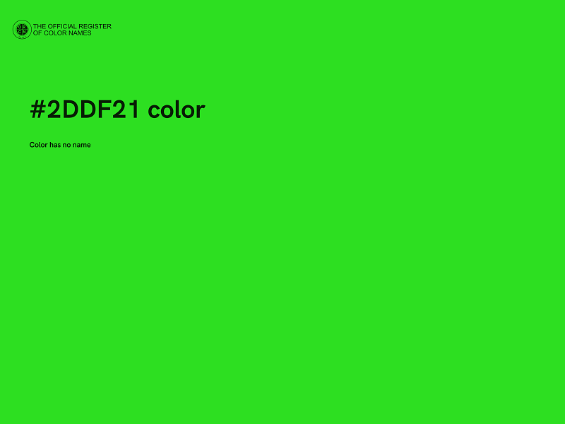 #2DDF21 color image