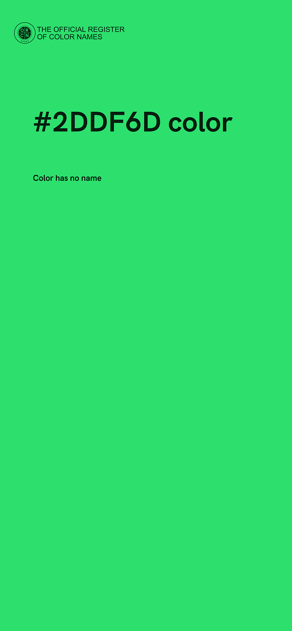 #2DDF6D color image