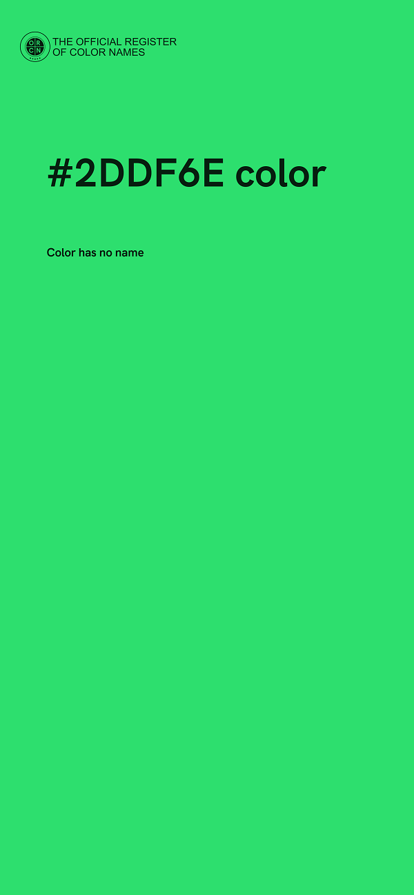 #2DDF6E color image