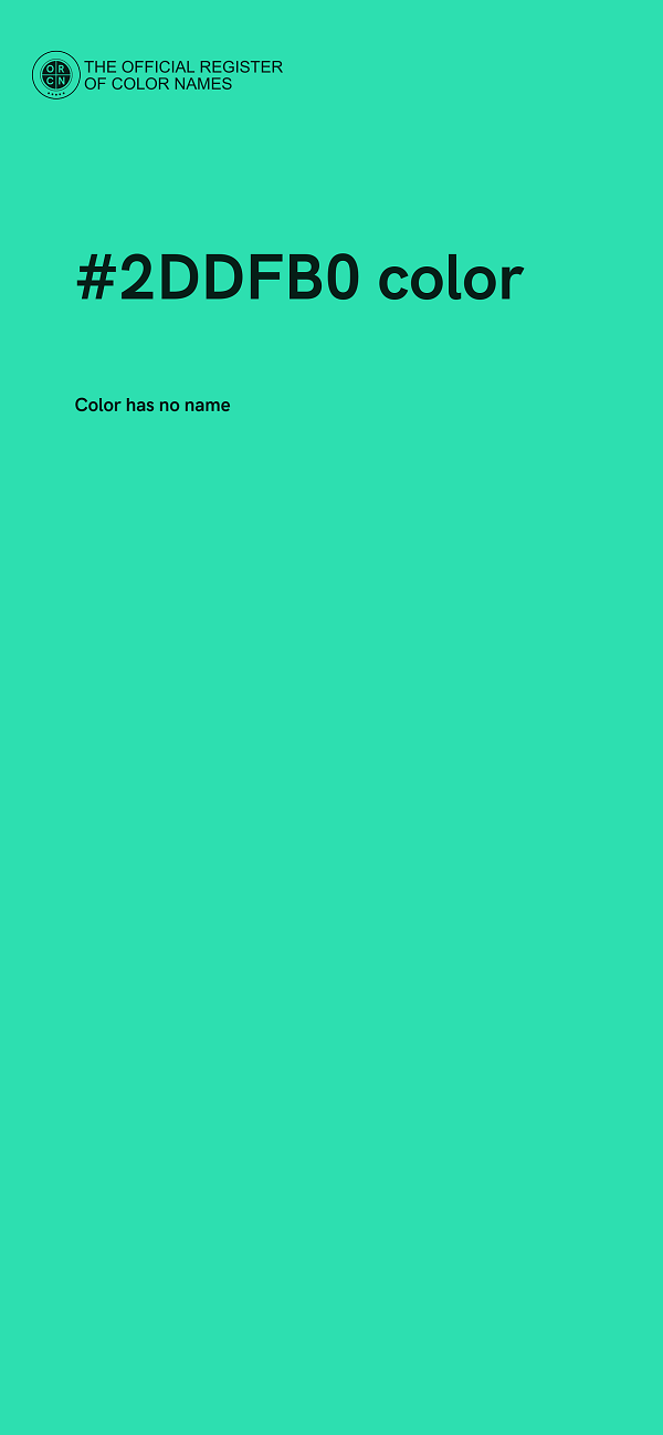 #2DDFB0 color image