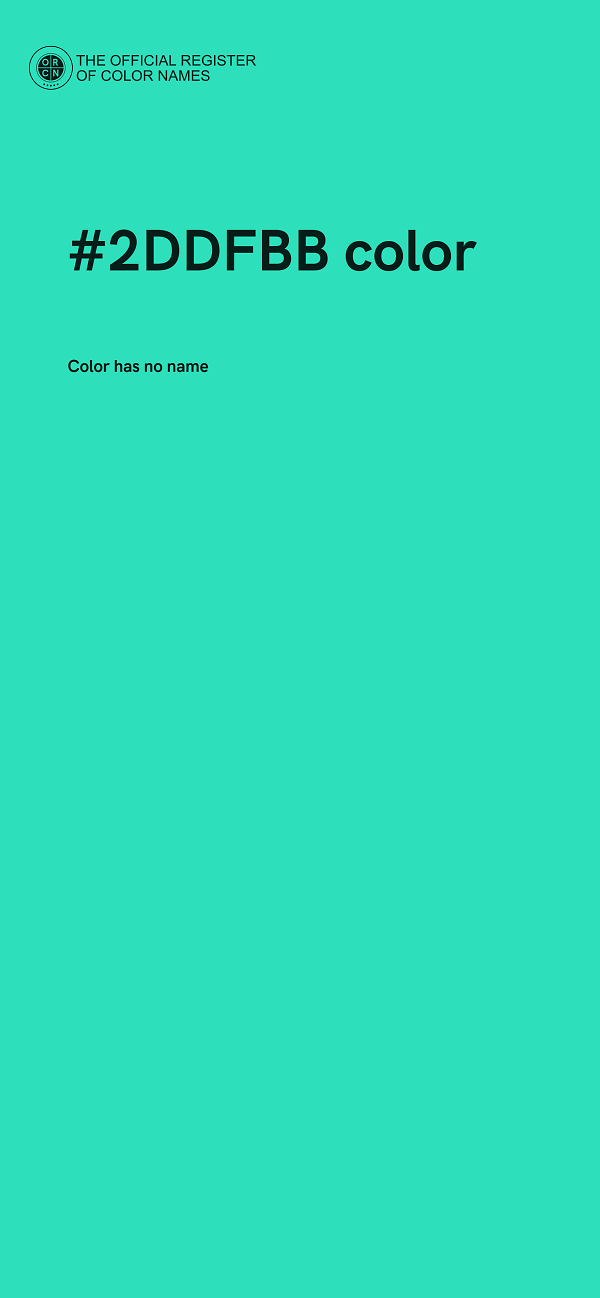 #2DDFBB color image