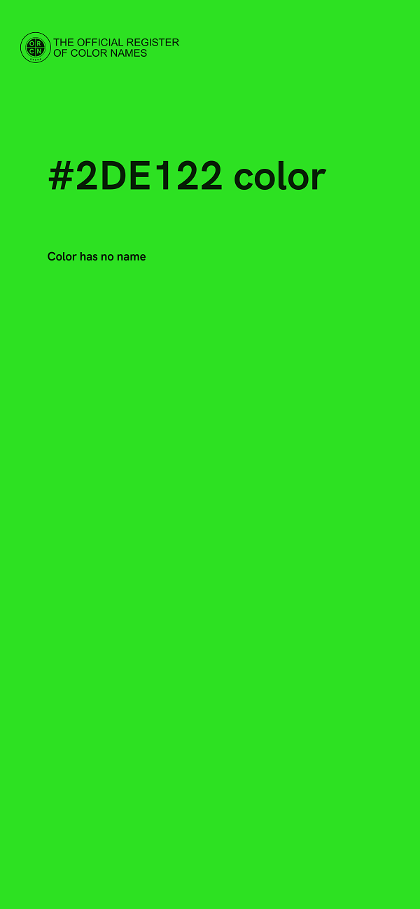 #2DE122 color image