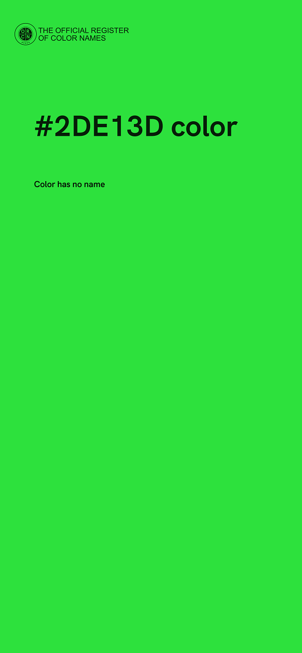 #2DE13D color image