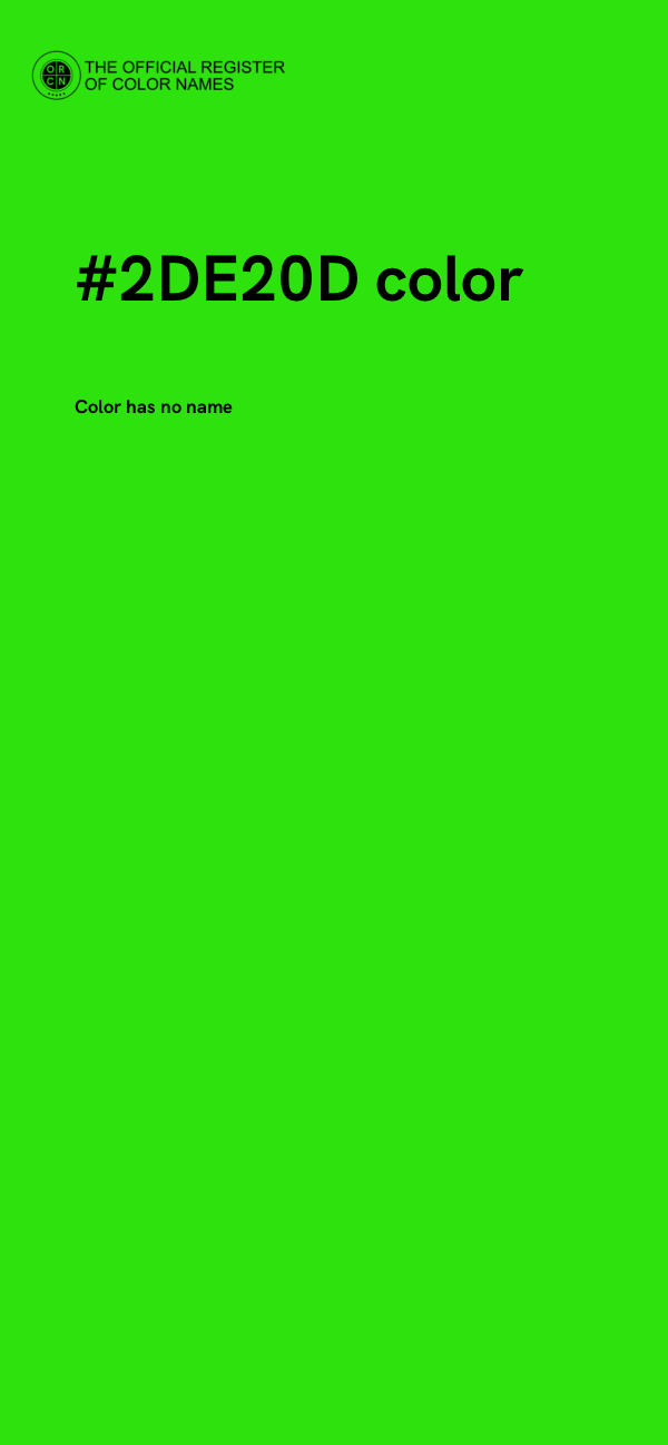 #2DE20D color image