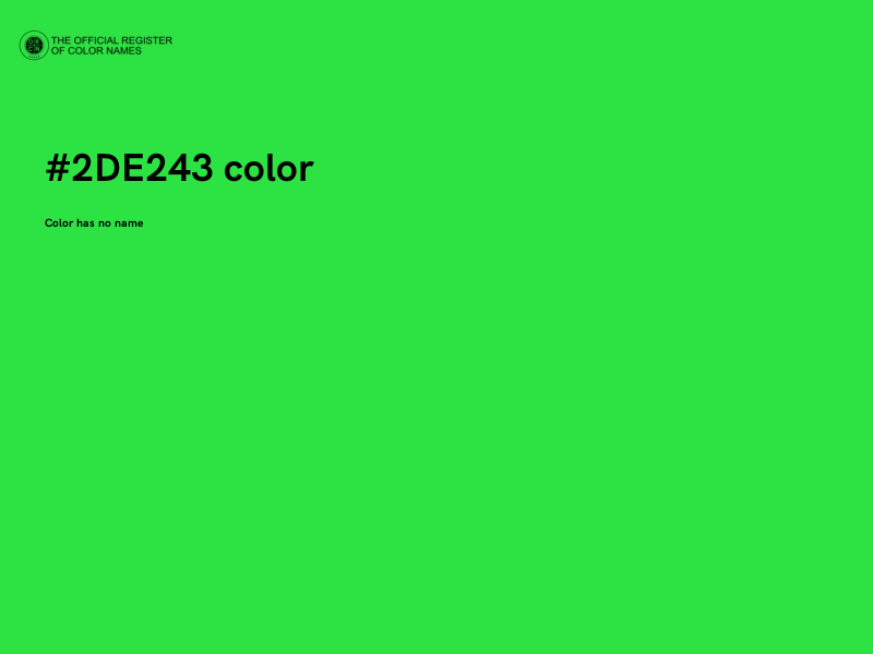 #2DE243 color image