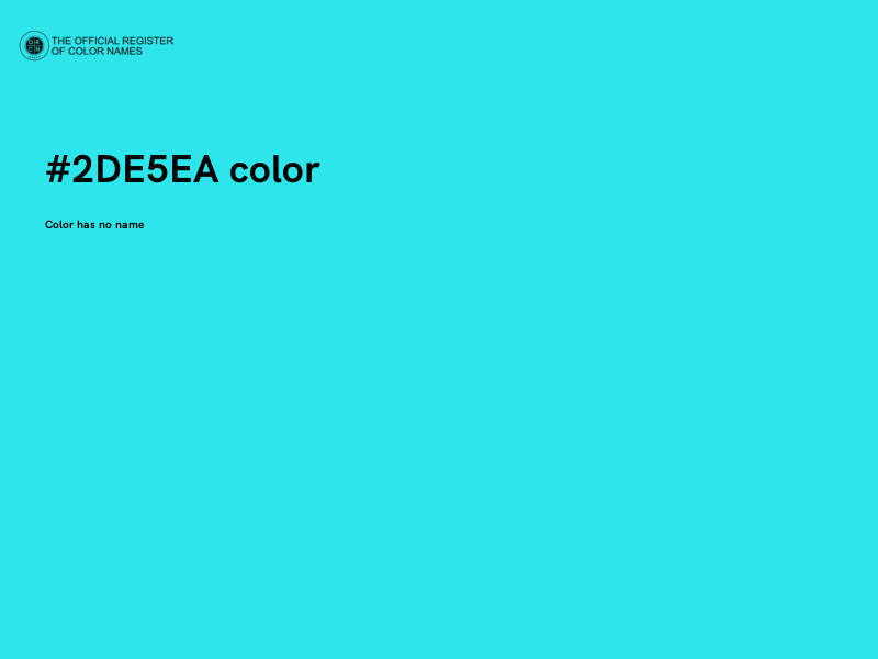 #2DE5EA color image