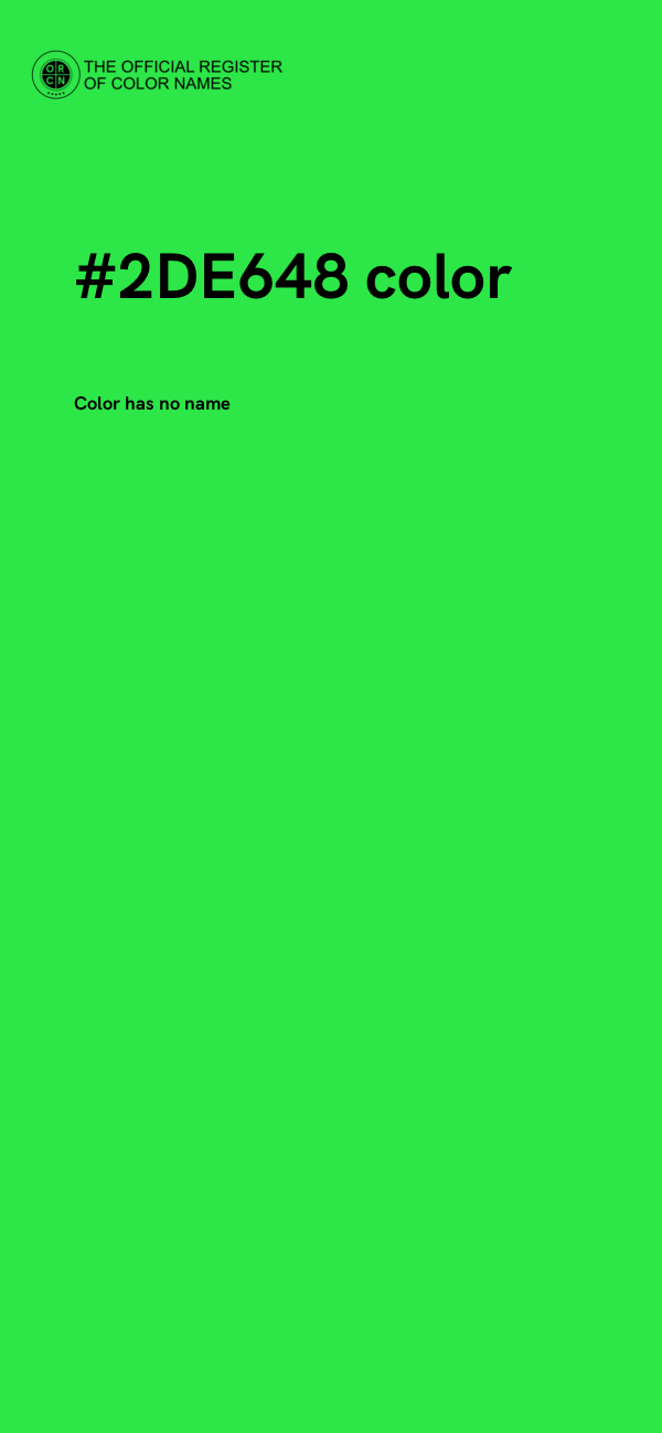 #2DE648 color image
