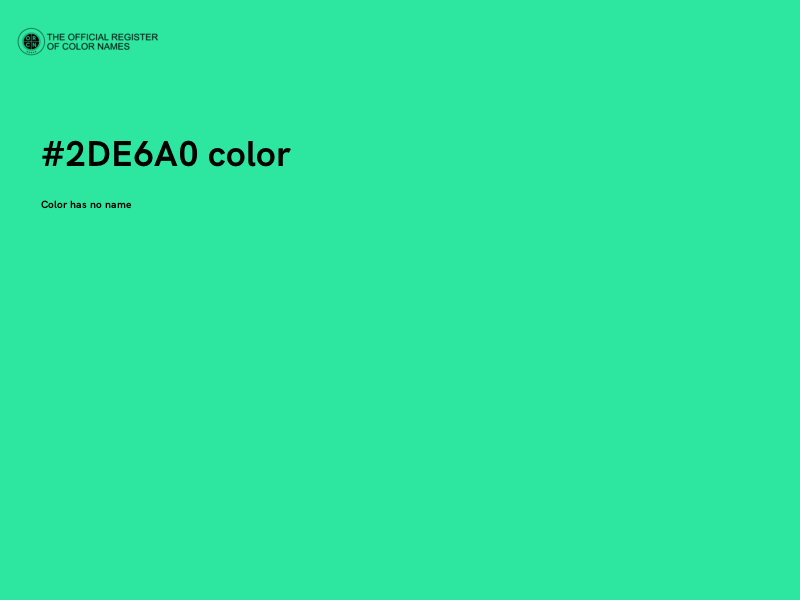 #2DE6A0 color image