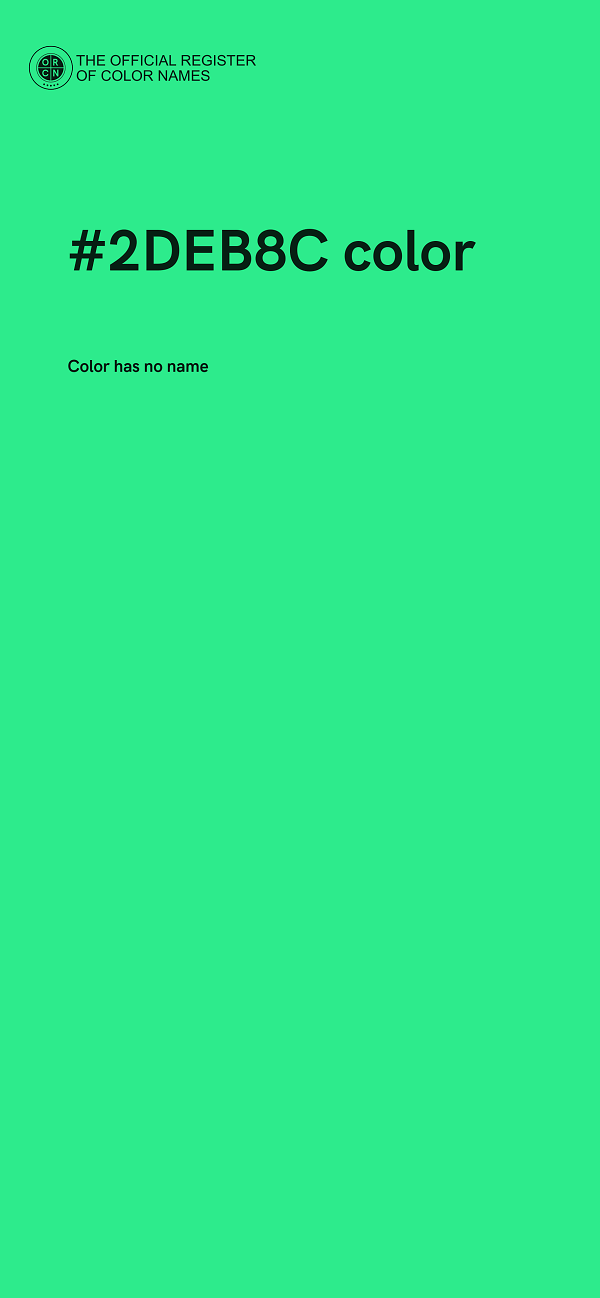 #2DEB8C color image