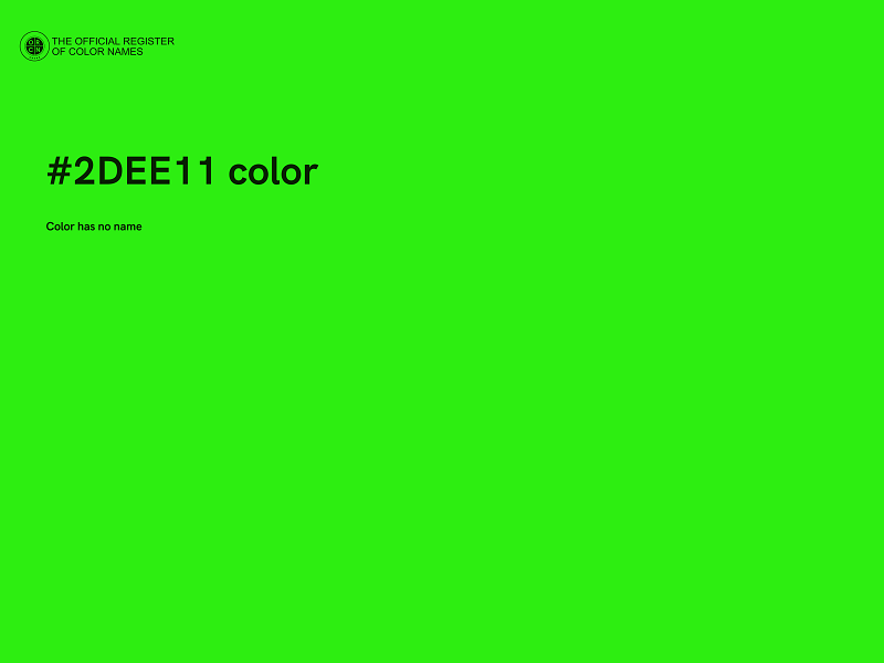 #2DEE11 color image