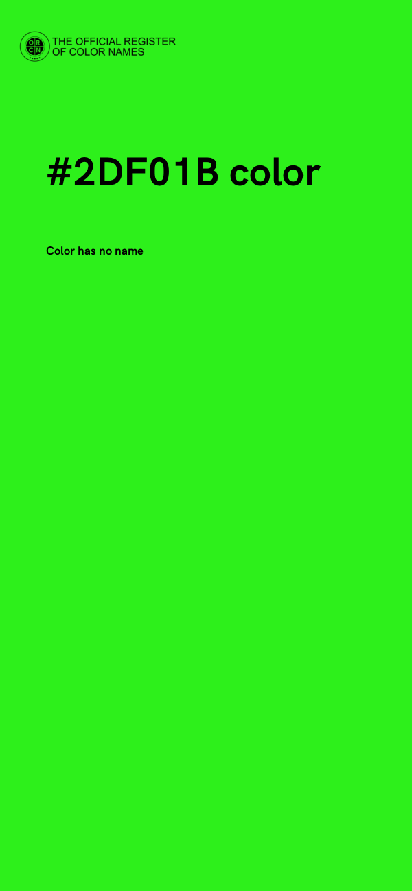 #2DF01B color image