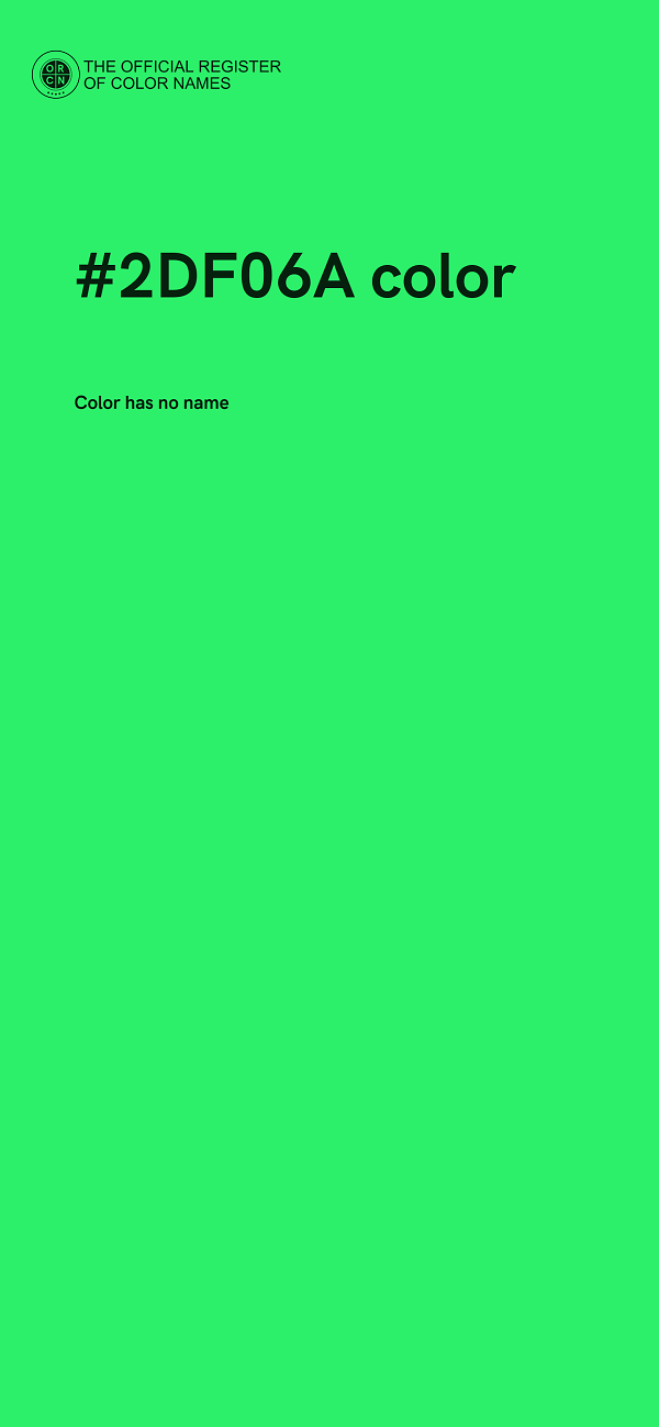 #2DF06A color image