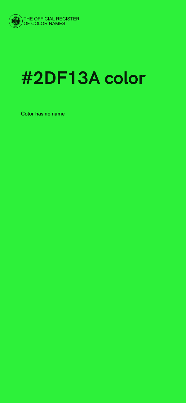 #2DF13A color image