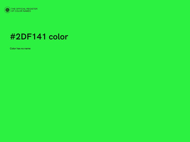 #2DF141 color image