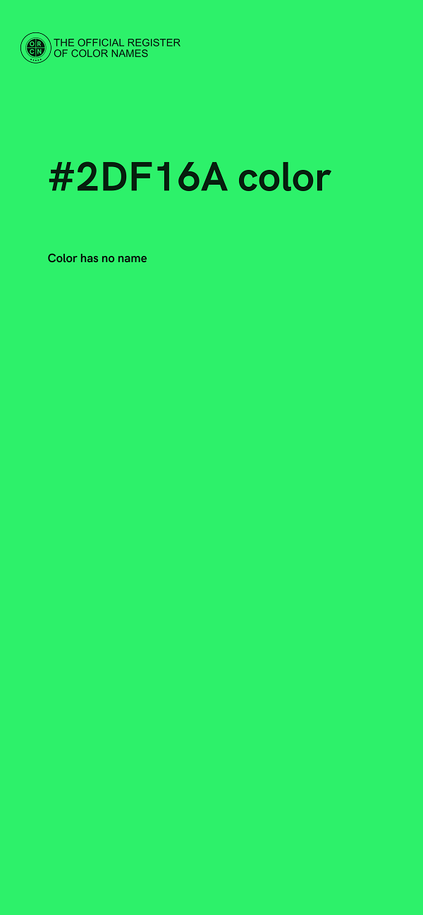 #2DF16A color image