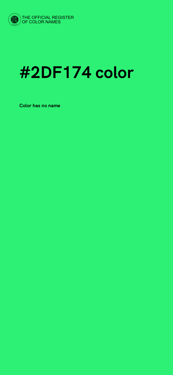 #2DF174 color image