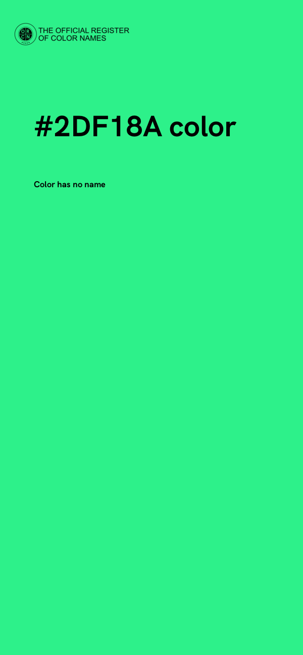 #2DF18A color image