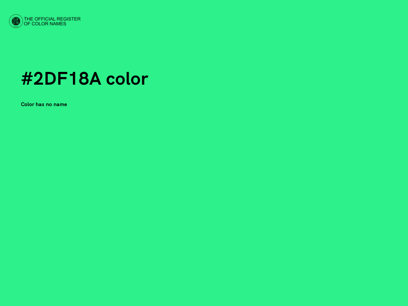 #2DF18A color image