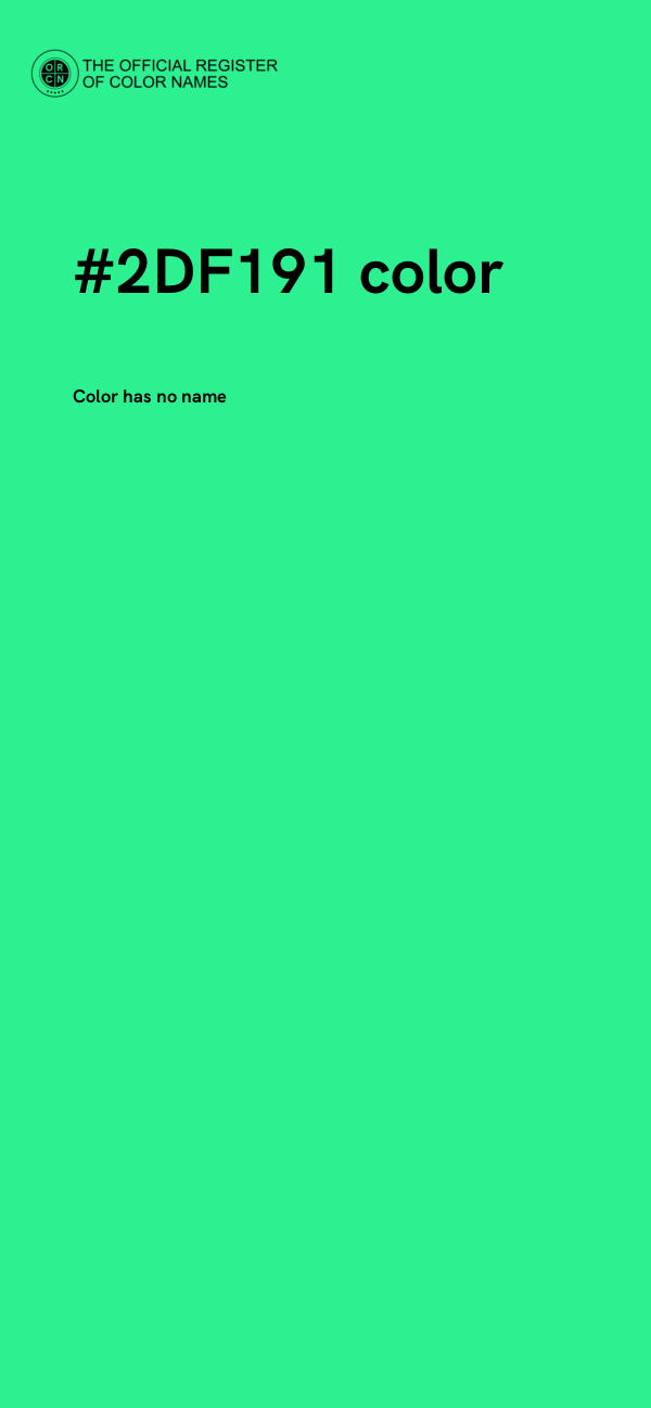 #2DF191 color image