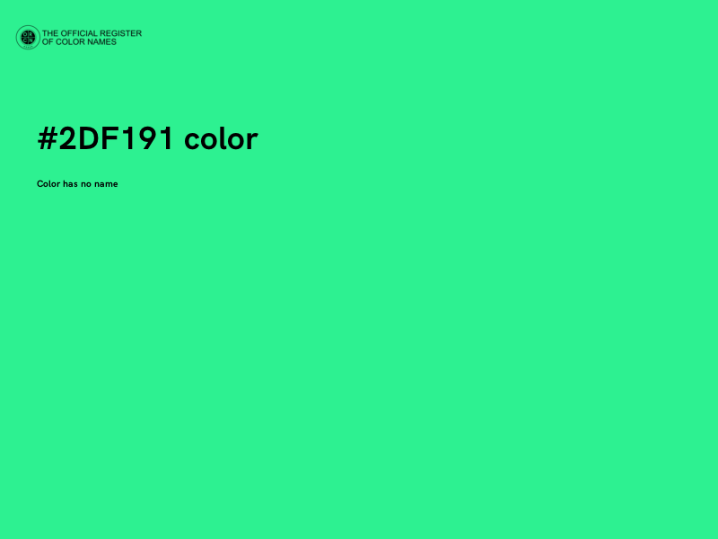 #2DF191 color image