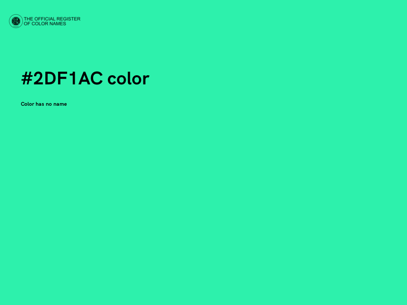 #2DF1AC color image