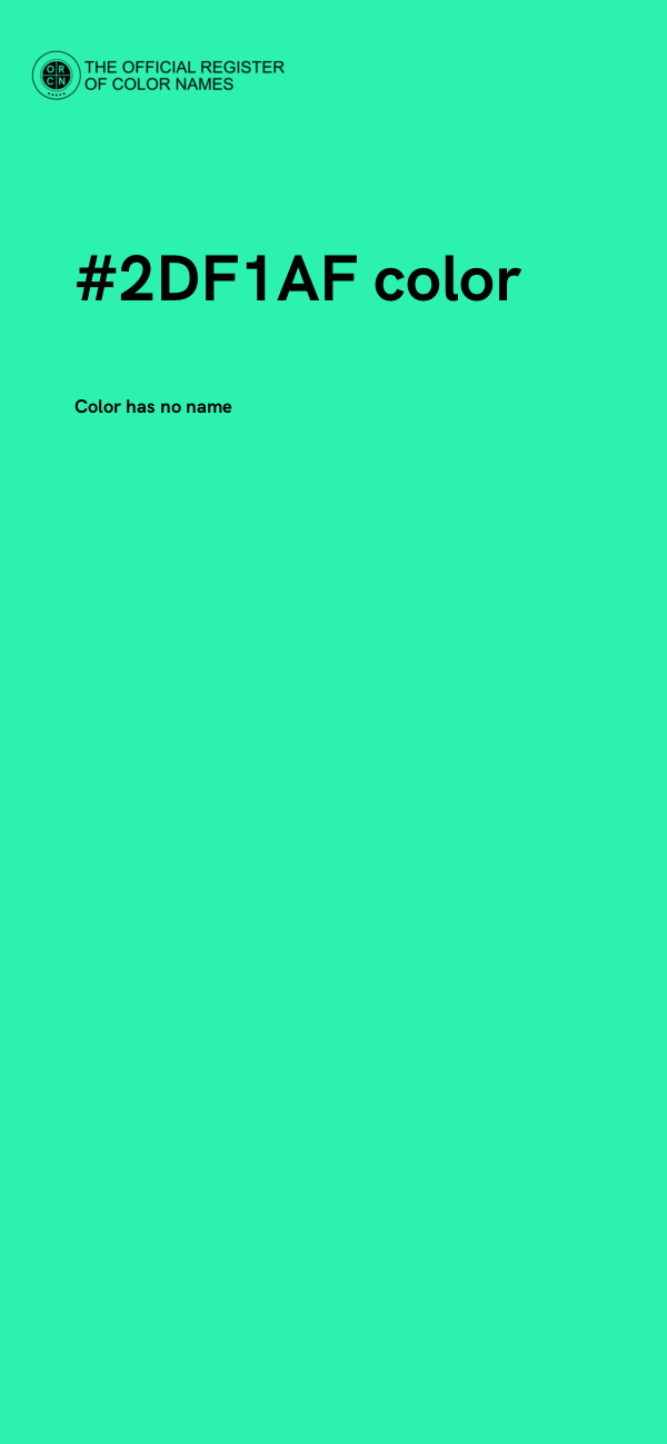 #2DF1AF color image