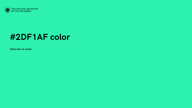 #2DF1AF color image
