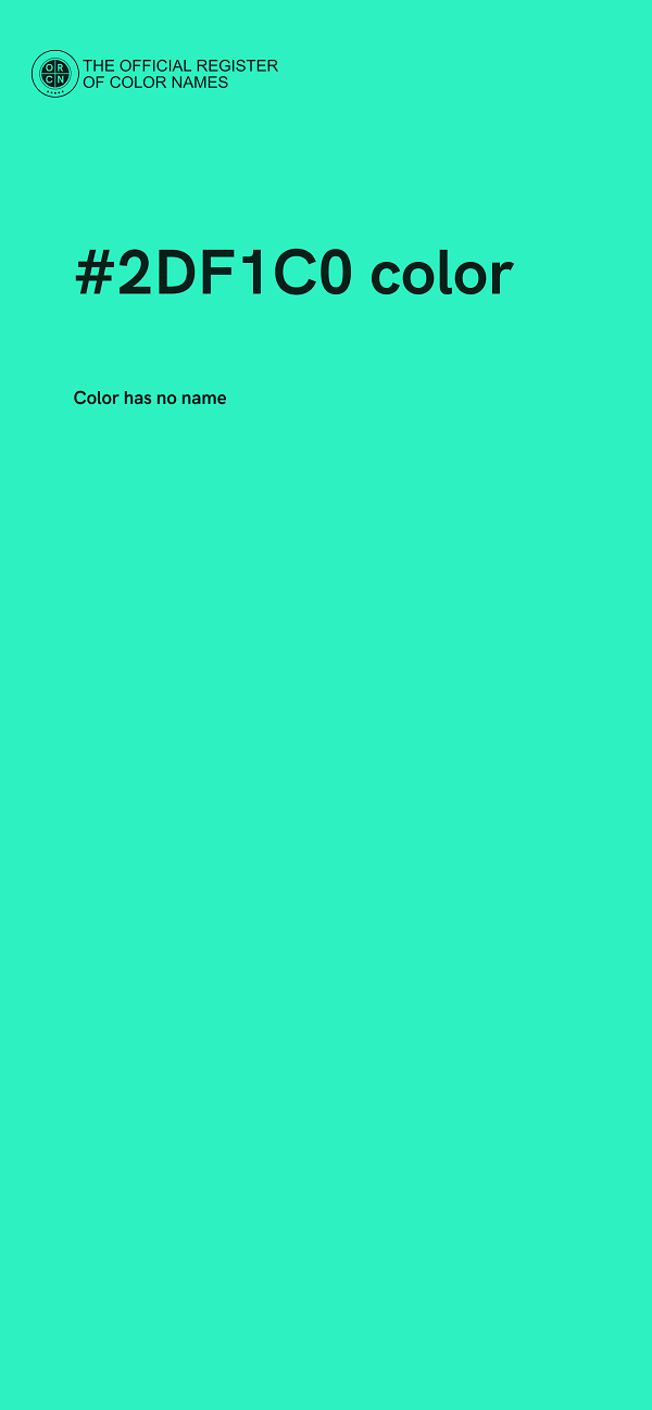 #2DF1C0 color image