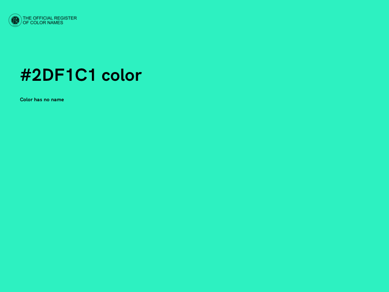 #2DF1C1 color image