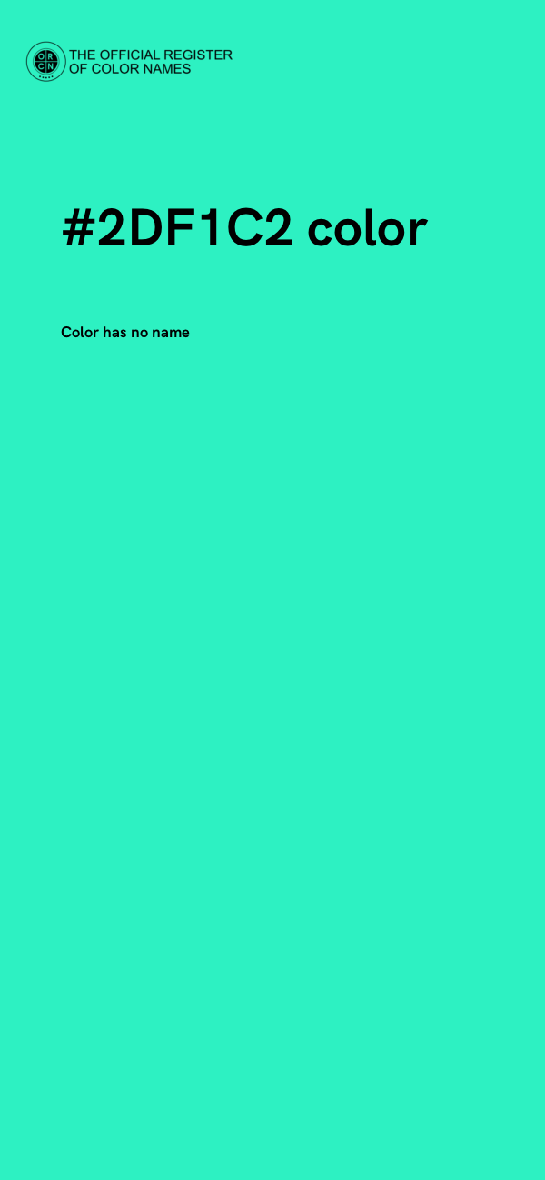 #2DF1C2 color image
