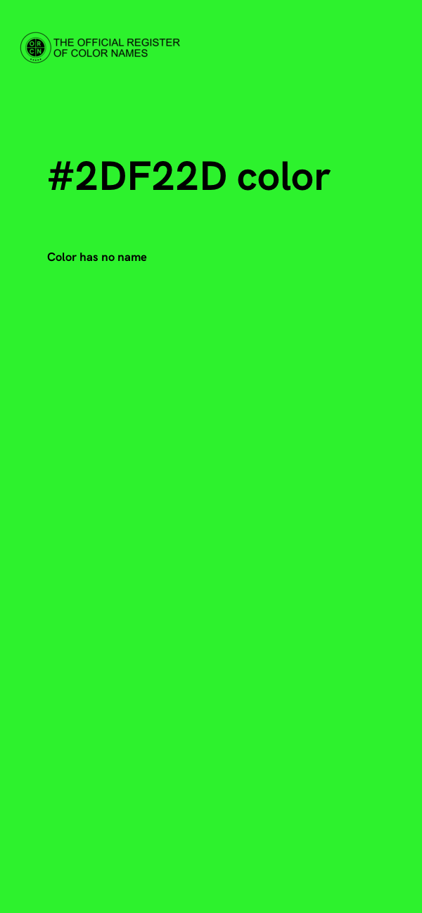 #2DF22D color image