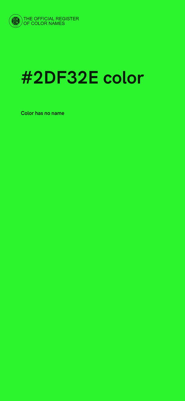 #2DF32E color image