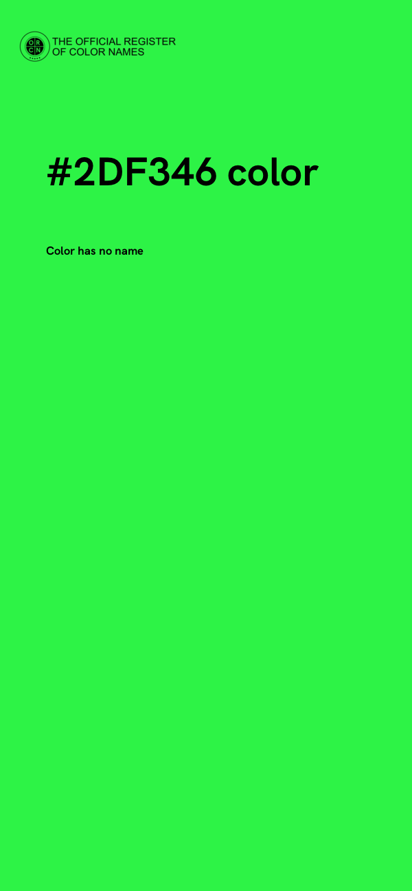#2DF346 color image