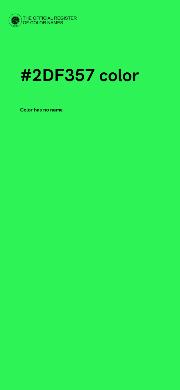 #2DF357 color image