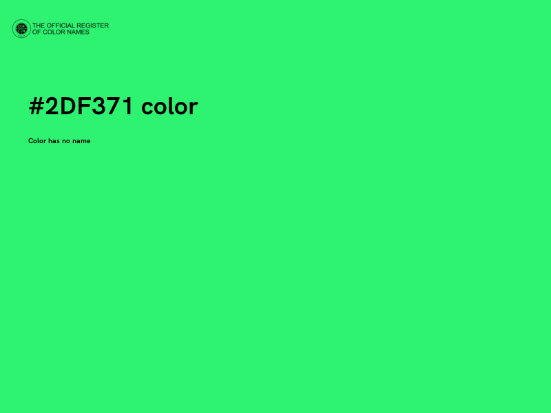 #2DF371 color image