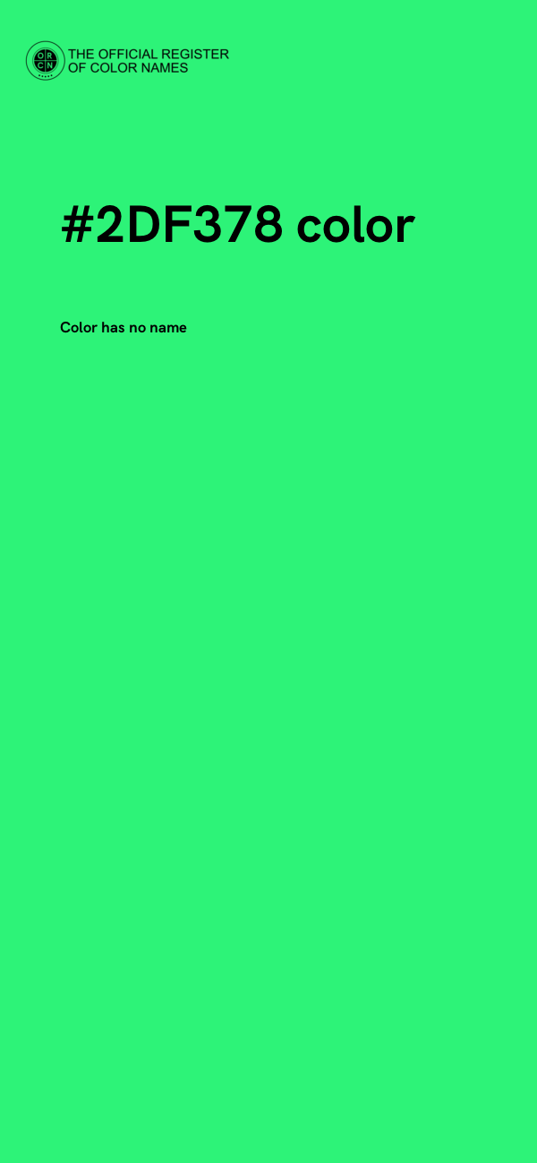 #2DF378 color image