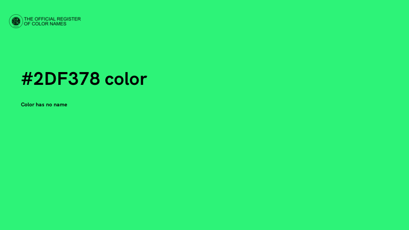 #2DF378 color image