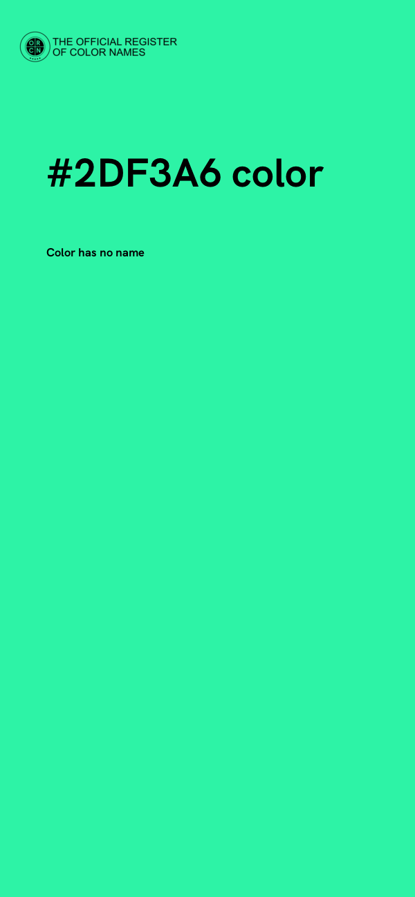 #2DF3A6 color image