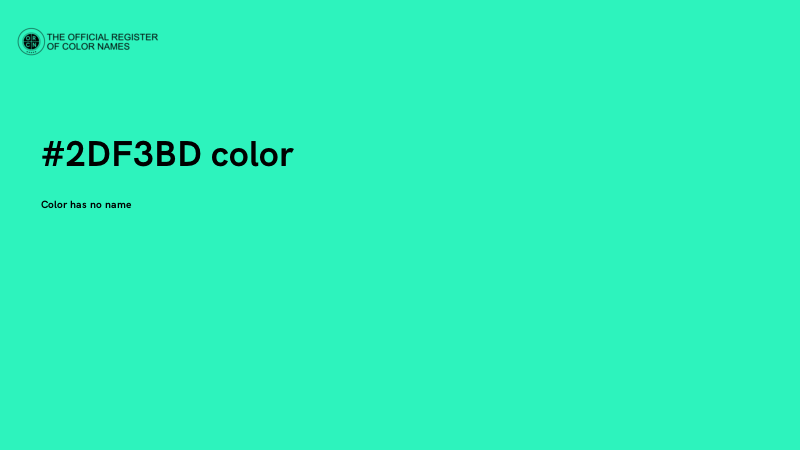 #2DF3BD color image