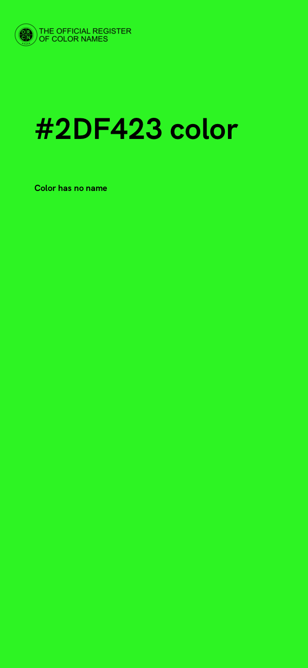 #2DF423 color image