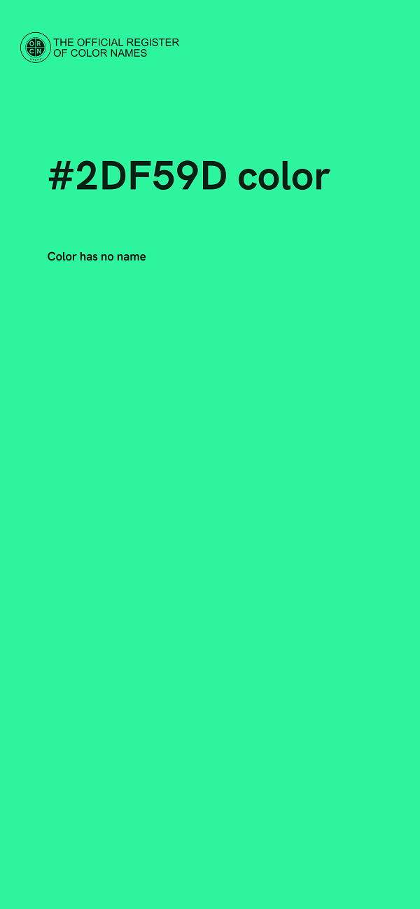 #2DF59D color image