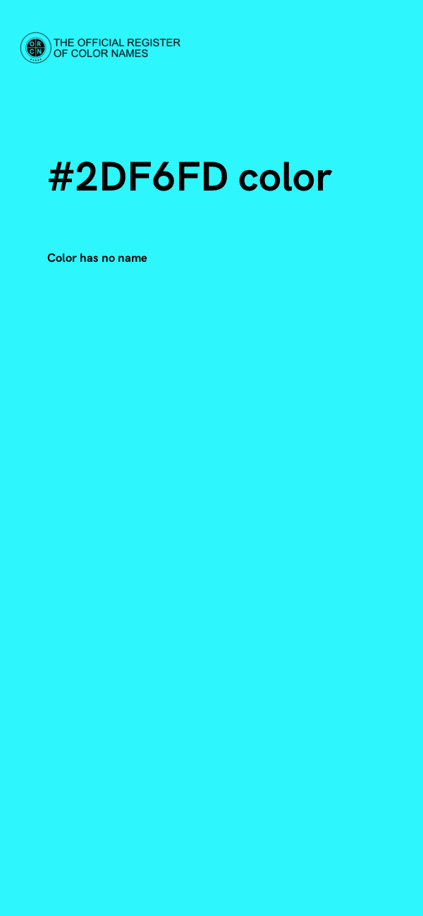 #2DF6FD color image