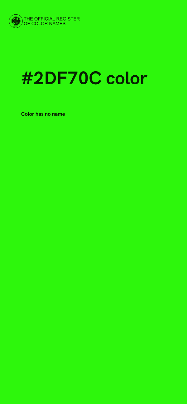 #2DF70C color image