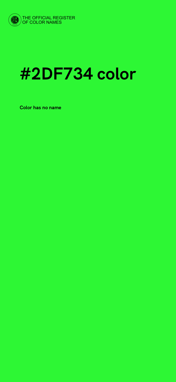 #2DF734 color image