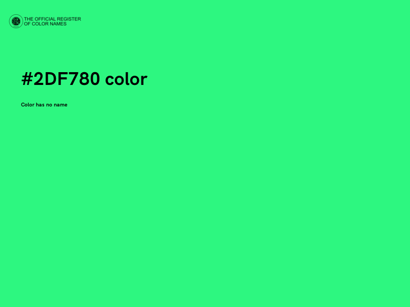#2DF780 color image