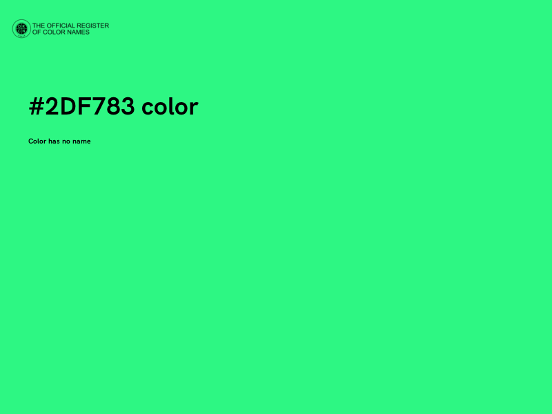 #2DF783 color image