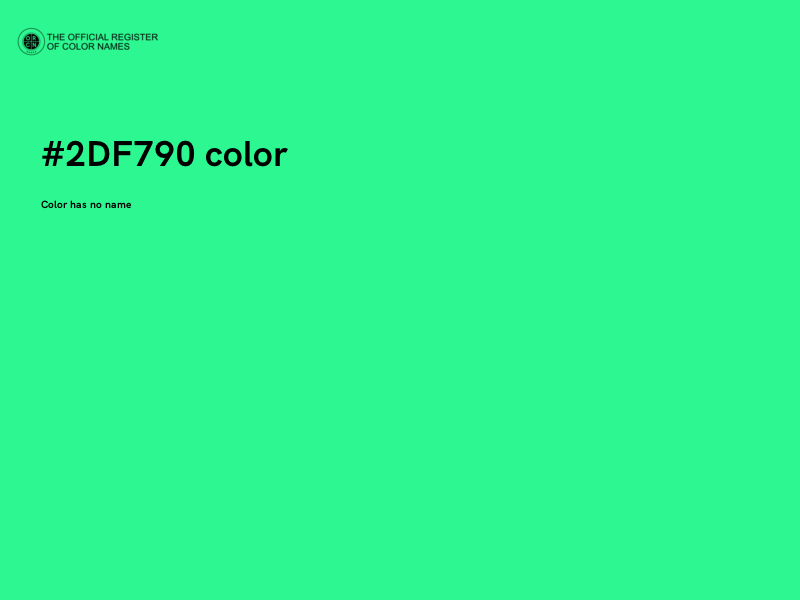 #2DF790 color image