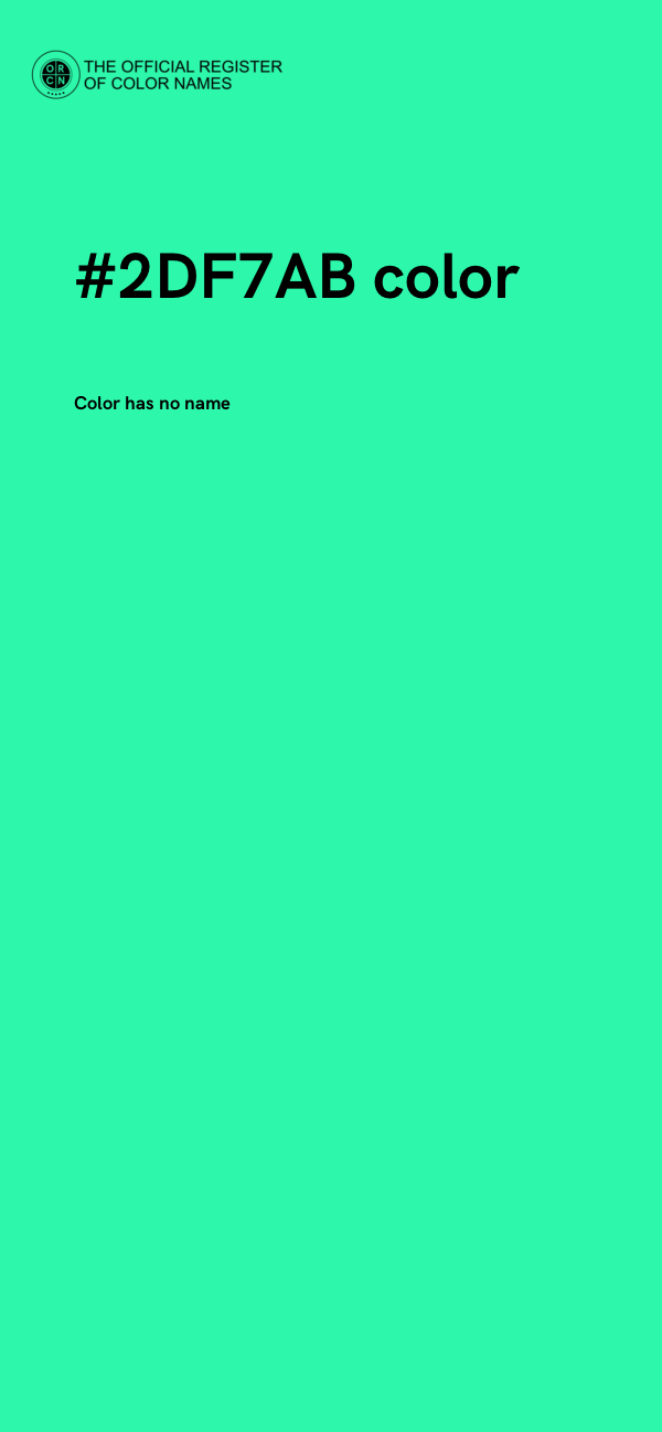 #2DF7AB color image